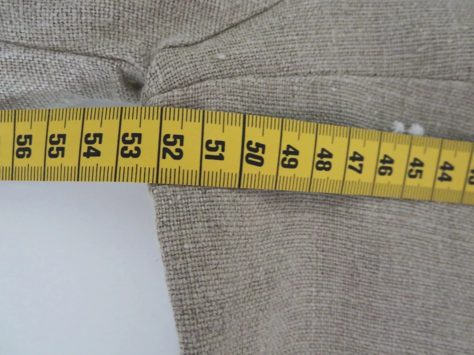 Veste longue en lin brodé Indies – 100 % lin – Beige naturel – Taille 42/44 – photo 4
